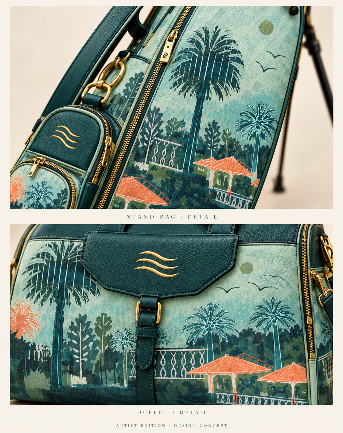 Palm Terrace — ORKAI The Walker + ORKAI Lifestyle Duffle — Detail