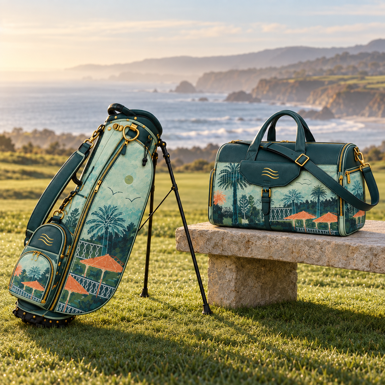 Palm Terrace — ORKAI The Walker + ORKAI Lifestyle Duffle — Lifestyle view 1